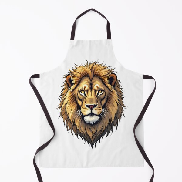 Item preview, Majestic Golden Lion Head Illustration designed and sold by Marcu Ioachim.