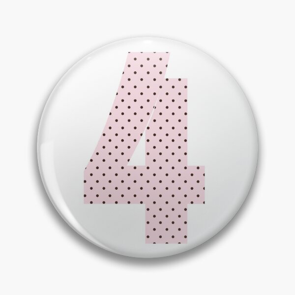 Item preview, Polka Dot Number Four designed and sold by xoxo.lunalulu.