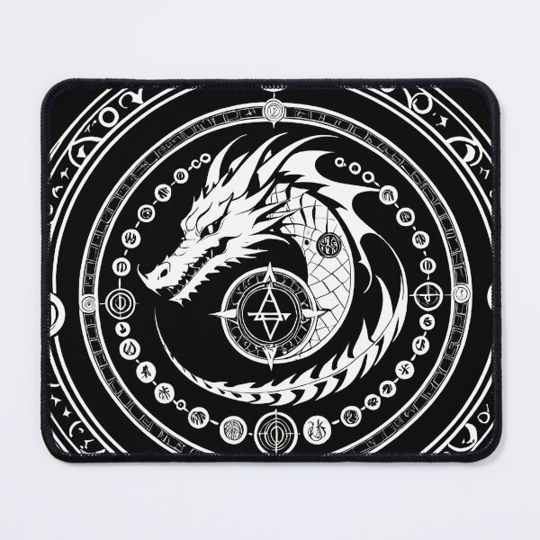 Item preview, Sacred Dragon Emblem Framed by Magic Symbols. designed and sold by MissYouONLY.
