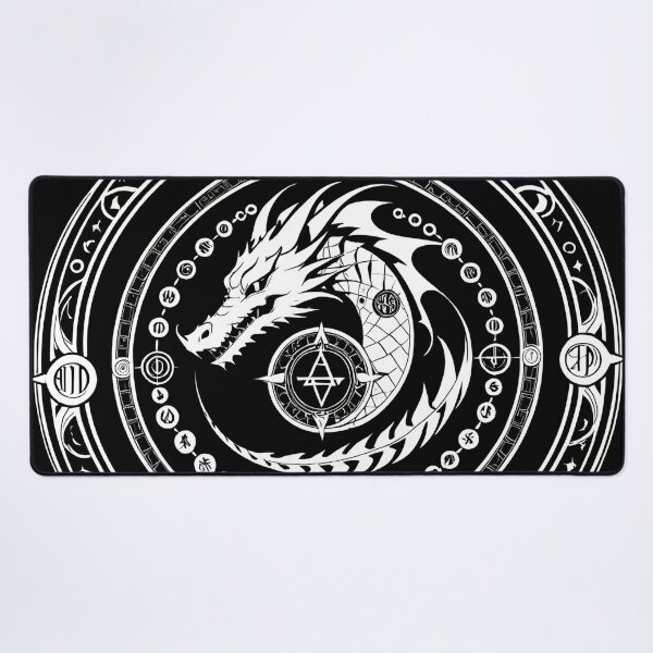 Item preview, Sacred Dragon Emblem Framed by Magic Symbols. designed and sold by MissYouONLY.