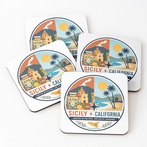 Item preview, Sicily & California Rooted In Culture United By Sunshine Italian American Heritage Dual Home Travel designed and sold by Simsimah26Parks.
