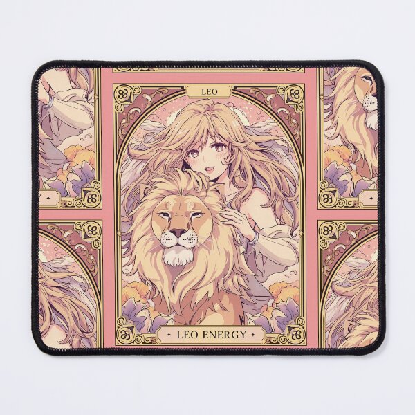 Item preview, Leo Zodiac Goddess with Lion Art | Leo Energy Celestial Astrology Illustration | Anime Fantasy Girl | Horoscope Zodiac Wall Art | Leo Birthday Gift | Art Nouveau Decor designed and sold by RSDigitalPrintDesign.