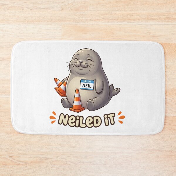 Item preview, Neiled It Neil The Seal Tasmania Funny Traffic Cone Meme Art designed and sold by BornBorn.