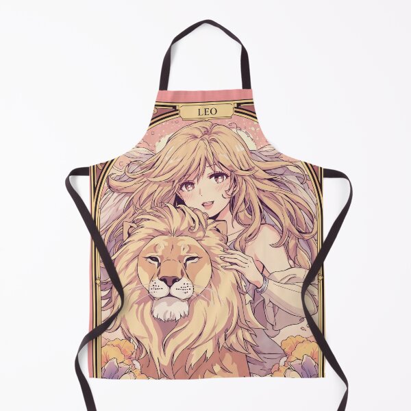 Item preview, Leo Zodiac Goddess with Lion Art | Leo Energy Celestial Astrology Illustration | Anime Fantasy Girl | Horoscope Zodiac Wall Art | Leo Birthday Gift | Art Nouveau Decor designed and sold by RSDigitalPrintDesign.