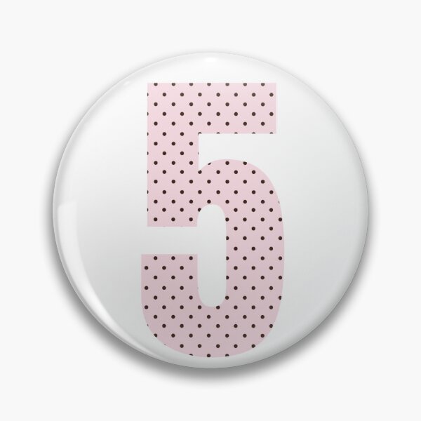 Item preview, Polka Dot Number Five designed and sold by xoxo.lunalulu.