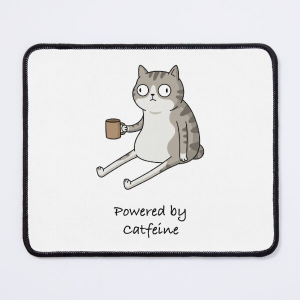 Item preview, Cat and Coffee Powered by Catfein designed and sold by Woketoon.