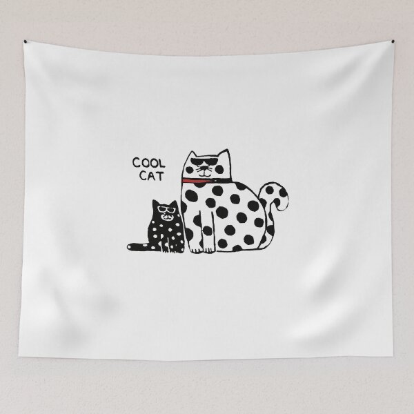 Item preview, Cute Cool Cat Doodle Cartoon Funny Cat Lover Graphic T-Shirt designed and sold by tenggaracalvin.