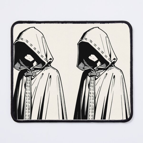 Item preview, Fashion - Man in Black Hooded Cloak Hidden Face Streetwear Anime Variant 4 designed and sold by AnimeShin.