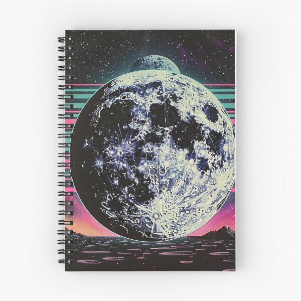 Item preview, lunar escape in neon glow  designed and sold by RetroWaveArtCo.