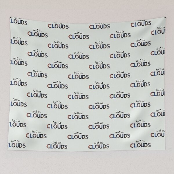 Item preview, Lost in Clouds – Dreamy Sky Aesthetic Word Art designed and sold by NeededTees.
