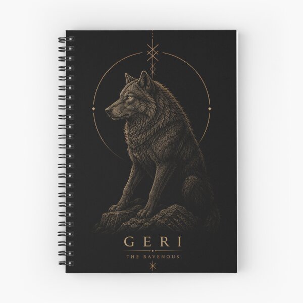 Item preview, Geri The Ravenous Odin Wolf Gothic Mythology designed and sold by DarkOriginArts.