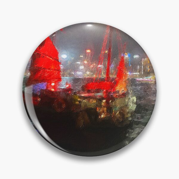 Item preview, Hong Kong Junk at Nighttime  designed and sold by Crafted-by-Nico.
