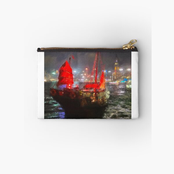 Item preview, Hong Kong Junk at Nighttime  designed and sold by Crafted-by-Nico.