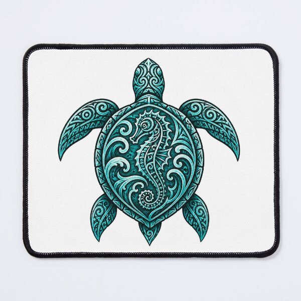 Item preview, Polynesian Tribal Turtle – Seahorse designed and sold by OTSC.