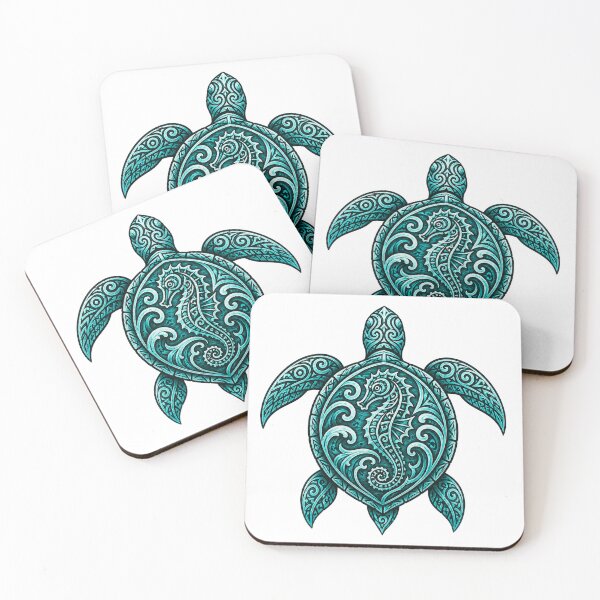 Item preview, Polynesian Tribal Turtle – Seahorse designed and sold by OTSC.