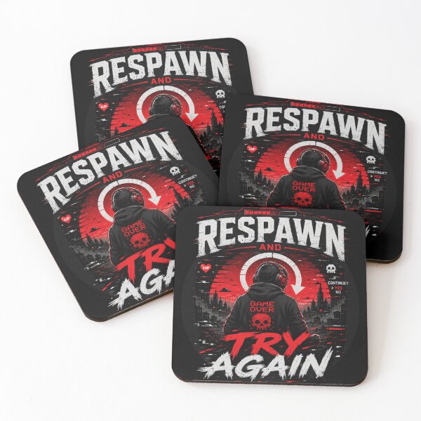 Item preview, Respawn and Try Again Gamer T-Shirt – Gaming Quote Tee, Funny Gamer Shirt, Esports Graphic Tee, Gaming Motivation Shirt designed and sold by Artimax-Studio.