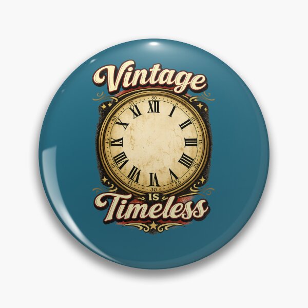 Item preview, Vintage Is Timeless | Retro Clock Design | Classic Vintage Aesthetic designed and sold by CJLindy.