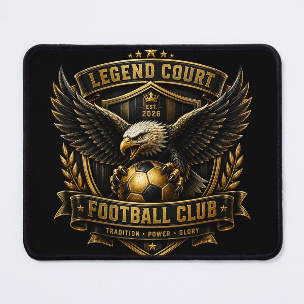 Item preview, Legend Court Eagle Football Club Vintage Gold Soccer Design designed and sold by LegendCourt.