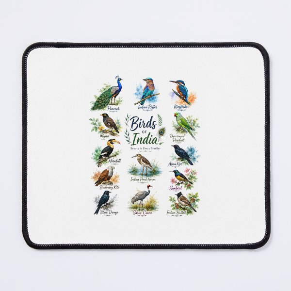 Item preview, Birds of India Watercolor Collection | Indian Birds Phone Case & Sticker | Peacock, Kingfisher, Hornbill Nature Art designed and sold by vinothmech53.