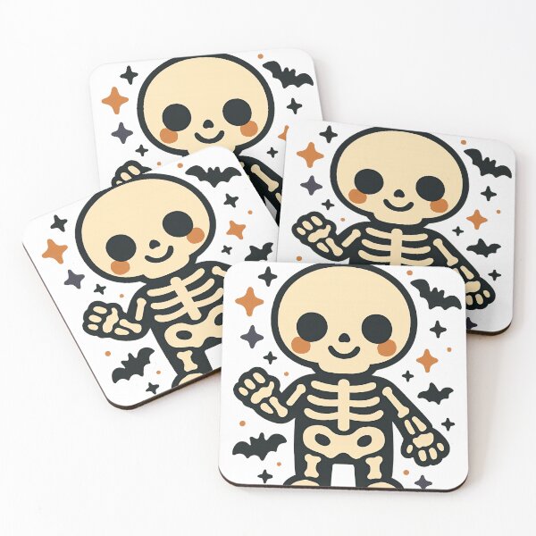 Item preview, Cute Skeleton — Spooky Season Kawaii Halloween Illustration designed and sold by JuanmaLW.
