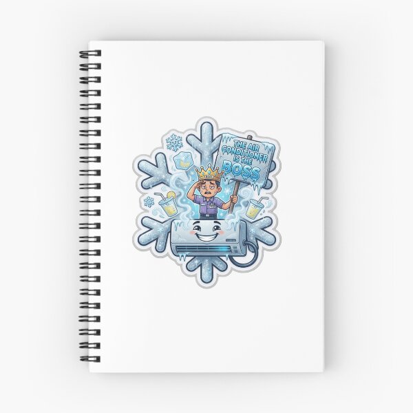 Item preview, The Air Conditioner Is The Boss Funny Sticker Souvenir Summer Edition designed and sold by Imaginarium of Chaos falcon88 .
