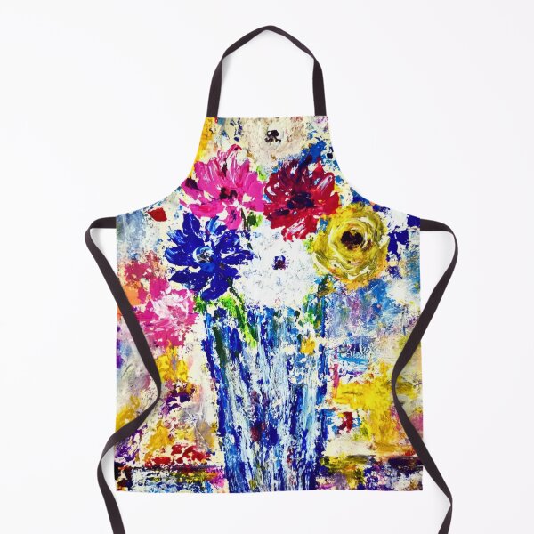 Item preview, Borrowed from Spring – Colorful Abstract Floral Bouquet Acrylic Painting | Expressive Modern Flower Wall Art designed and sold by CharismaticMindArt.