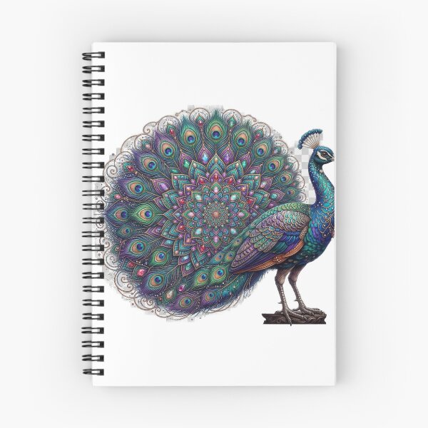 Item preview, Ornate Jeweled Peacock Mandala Illustration designed and sold by GrzywaM.