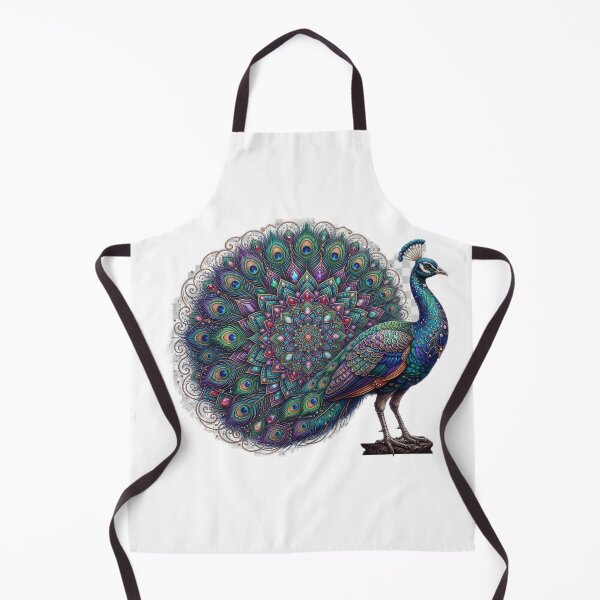 Item preview, Ornate Jeweled Peacock Mandala Illustration designed and sold by GrzywaM.
