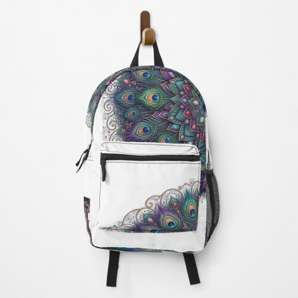 Item preview, Ornate Jeweled Peacock Mandala Illustration designed and sold by GrzywaM.