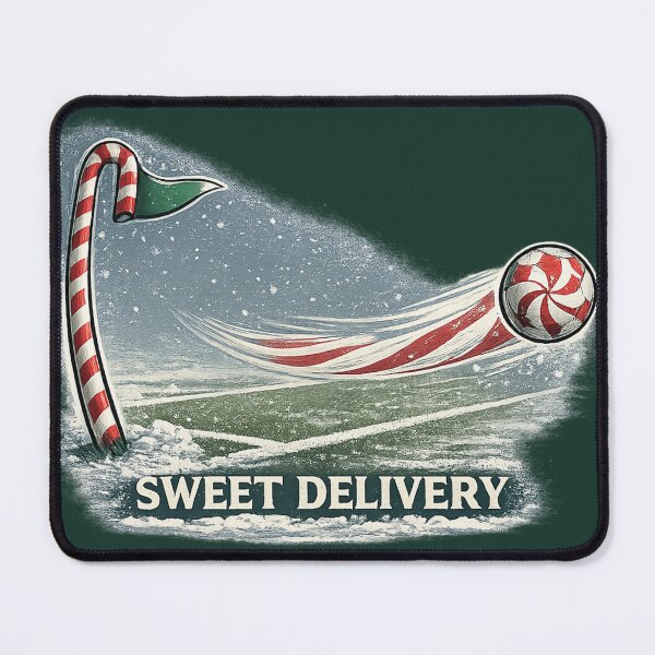 Item preview, Sweet Delivery – Candy Cane Corner Kick | Christmas Football Soccer Premium Streetwear Graphic designed and sold by warlistop.