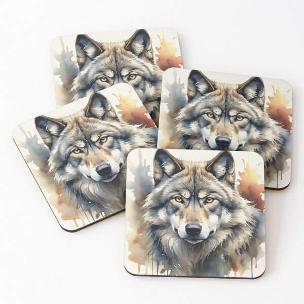 Item preview, Majestic watercolor Wolf designed and sold by WildArtIT.