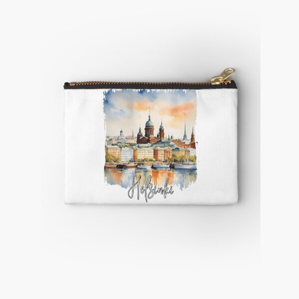 Artikelvorschau, Aquarell von Helsinki, Helsinki-Landschaft entworfen und verkauft von Dressyourflag.