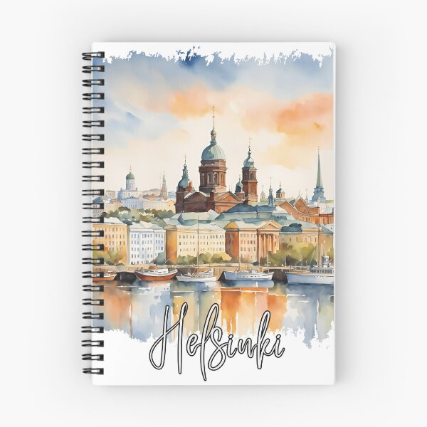 Artikelvorschau, Aquarell von Helsinki, Helsinki-Landschaft entworfen und verkauft von Dressyourflag.