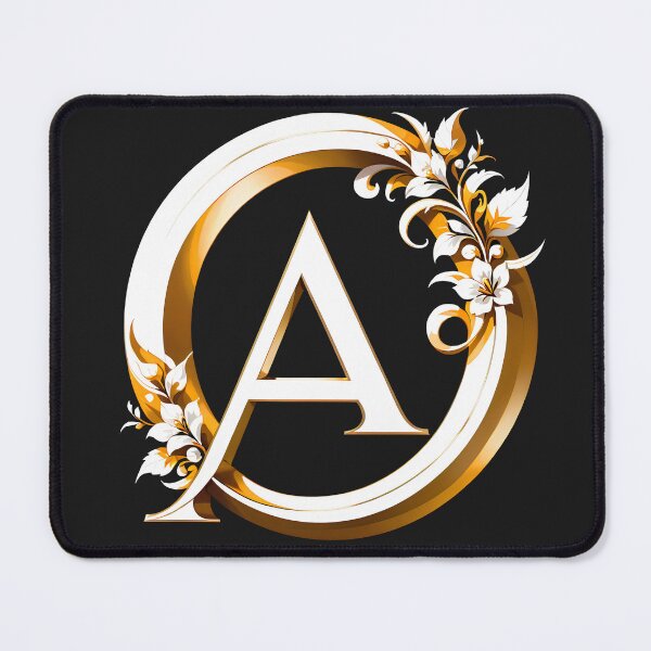 Item preview, Classic Luxury Letter A with Elegant Gold Wreath. designed and sold by MissYouONLY.