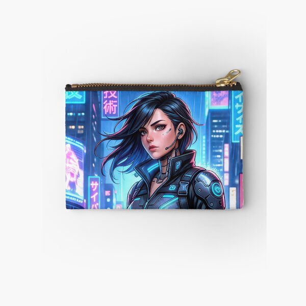 Item preview, Cyberpunk Neo Tokyo City 2050 Anime Girl Graphic designed and sold by DigitalArtx-com.