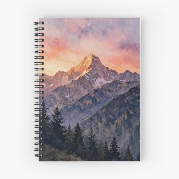 Item preview, The "Gran Paradiso" (Great Paradise) mountain at the sunset designed and sold by WildArtIT.