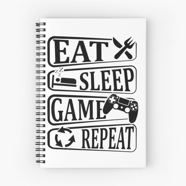 Item preview, Eat Sleep Game Repeat Icon Typography designed and sold by Macias123.
