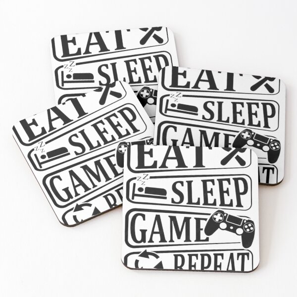 Item preview, Eat Sleep Game Repeat Icon Typography designed and sold by Macias123.