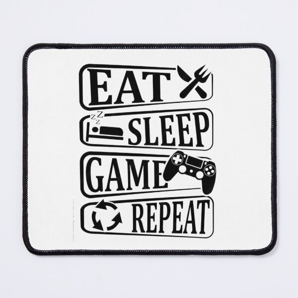 Item preview, Eat Sleep Game Repeat Icon Typography designed and sold by Macias123.