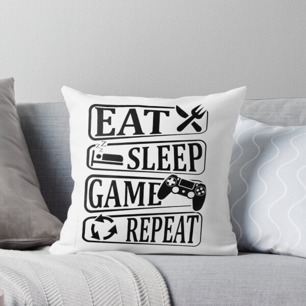 Item preview, Eat Sleep Game Repeat Icon Typography designed and sold by Macias123.