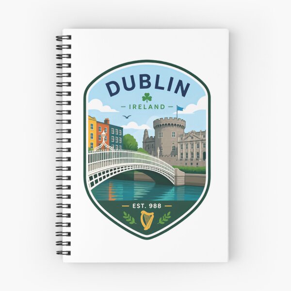 Item preview, Dublin Ireland Est 988 Irish Travel Souvenir Landmark designed and sold by Simsimah26Parks.