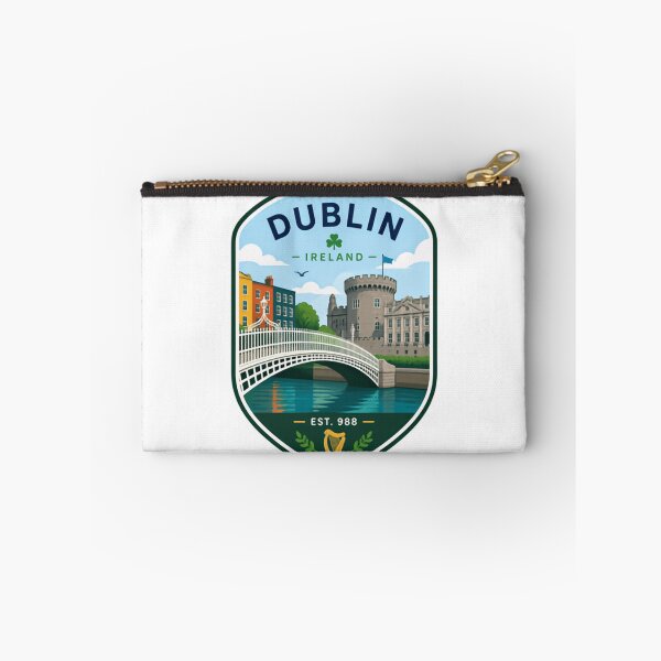 Item preview, Dublin Ireland Est 988 Irish Travel Souvenir Landmark designed and sold by Simsimah26Parks.