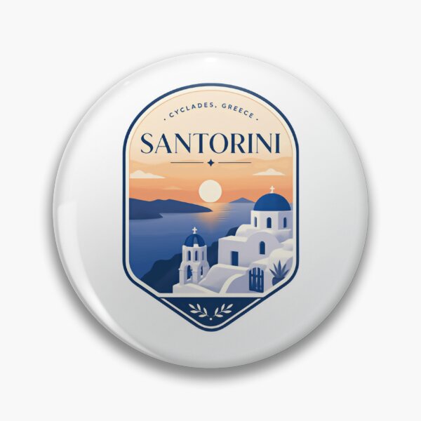 Item preview, Santorini Cyclades Greece Travel Vacation Holiday Tourist Souvenir designed and sold by Simsimah26Parks.
