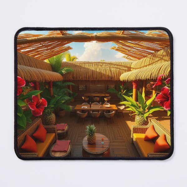 Item preview, Tiki Bar Canvas Print designed and sold by GigantoStudio.