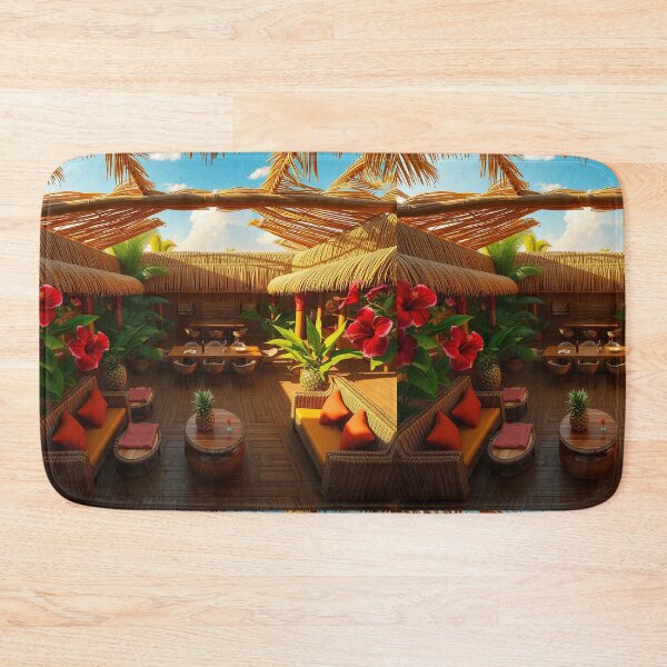Item preview, Lienzo impreso de bar tiki designed and sold by GigantoStudio.