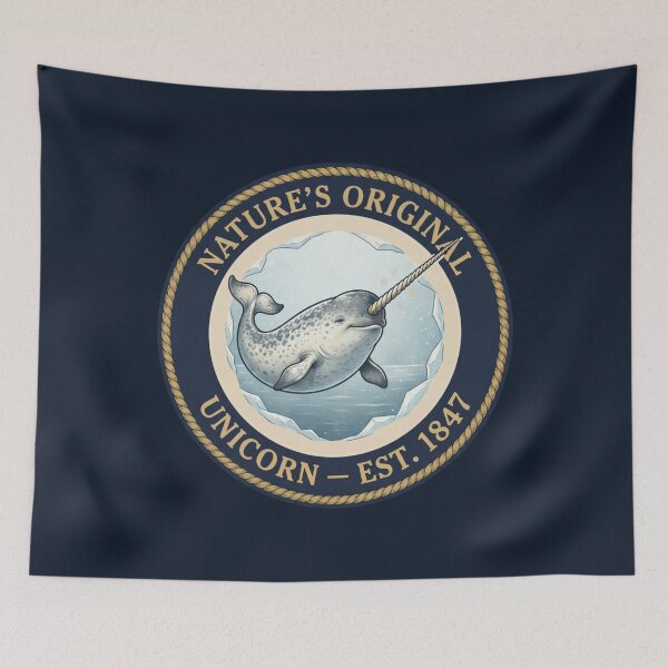 Item preview, Nature's Original Unicorn Narwhal Club Humor Badge designed and sold by CalmCapy Co.