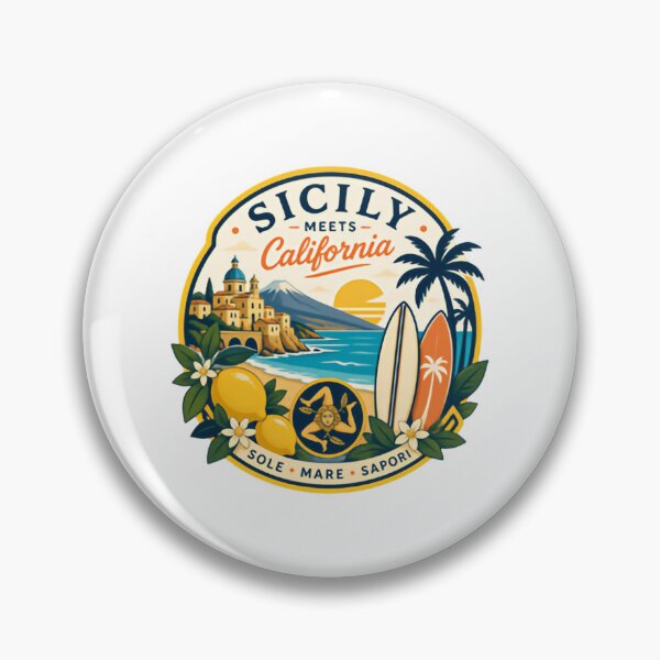 Item preview, Sicily Meets California Travel Souvenir Sole Mare Sapori designed and sold by Simsimah26Parks.