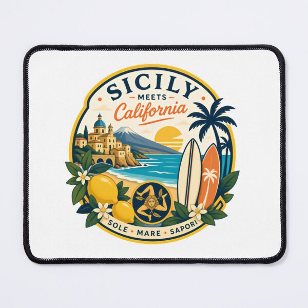 Item preview, Sicily Meets California Travel Souvenir Sole Mare Sapori designed and sold by Simsimah26Parks.