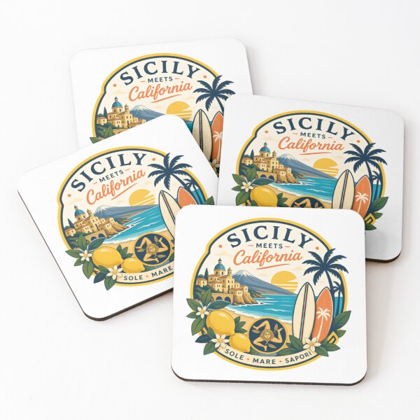 Item preview, Sicily Meets California Travel Souvenir Sole Mare Sapori designed and sold by Simsimah26Parks.