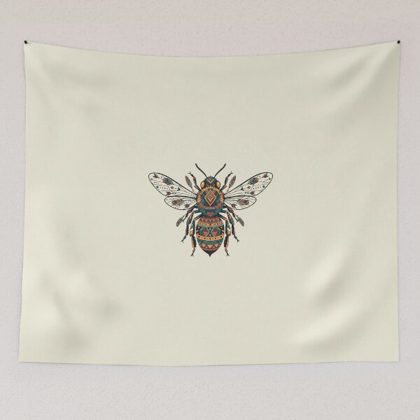 Item preview, Geometric indian boho bee designed and sold by WildArtIT.